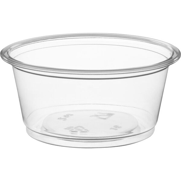 2500 Pcs Clear Portion Cup - 2oz 50/50