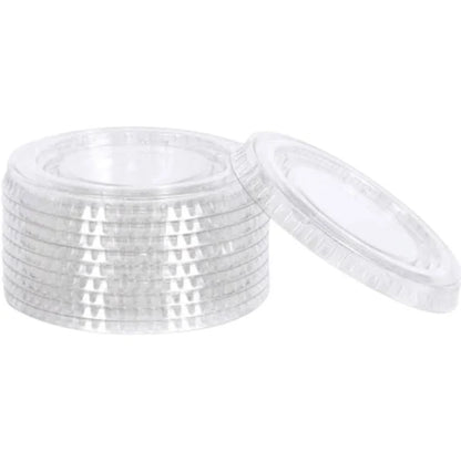 2500 Clear Portion Cup Lid - 3.25/4oz 50/50