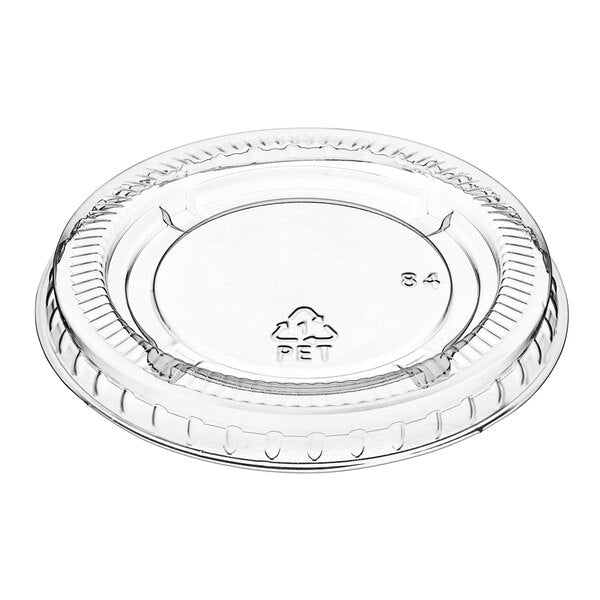 2500 Pcs Clear Portion Cup Lid - 1.5 Oz or 2 oz 50/50