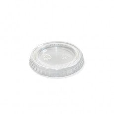 2500 Pcs Clear Portion Cup Lid - 1oz 50/50