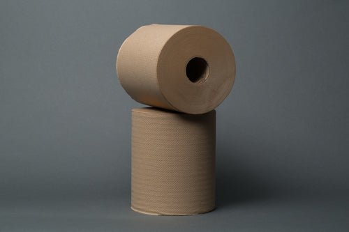 12Roll Hard Roll Towel - Kraft 600ft