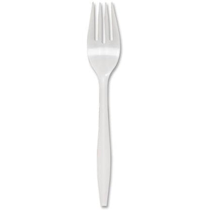 1000 Pcs Fork White Medium Weight