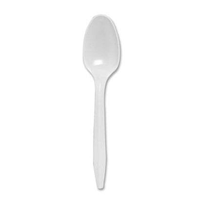 1000 Pcs Teaspoon White Heavy Weight