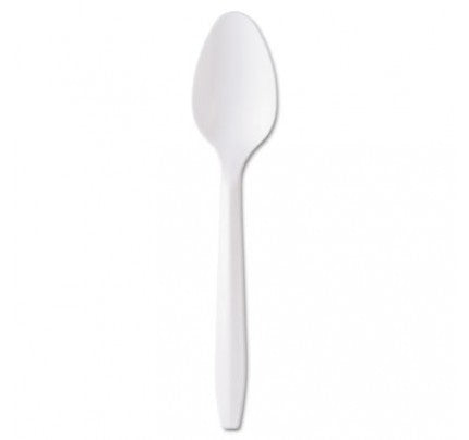 1000 Pcs Teaspoon White Medium Weight