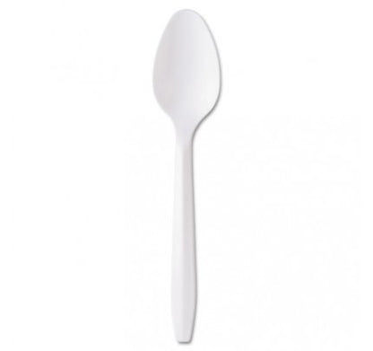 1000 Pcs Teaspoon White Medium Weight