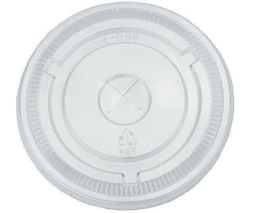 1000 Pcs PET Plastic Flat Lid 12-24oz