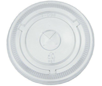 1000 Pcs PET Plastic Flat Lid 12-24oz