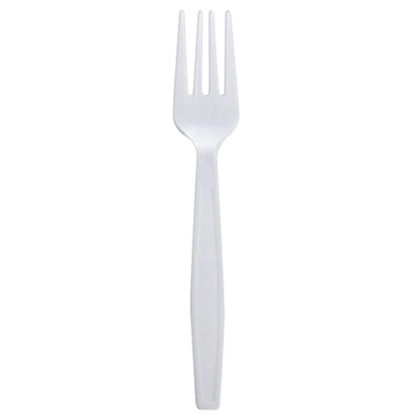 1000 Pcs PP Fork White Heavy Weight